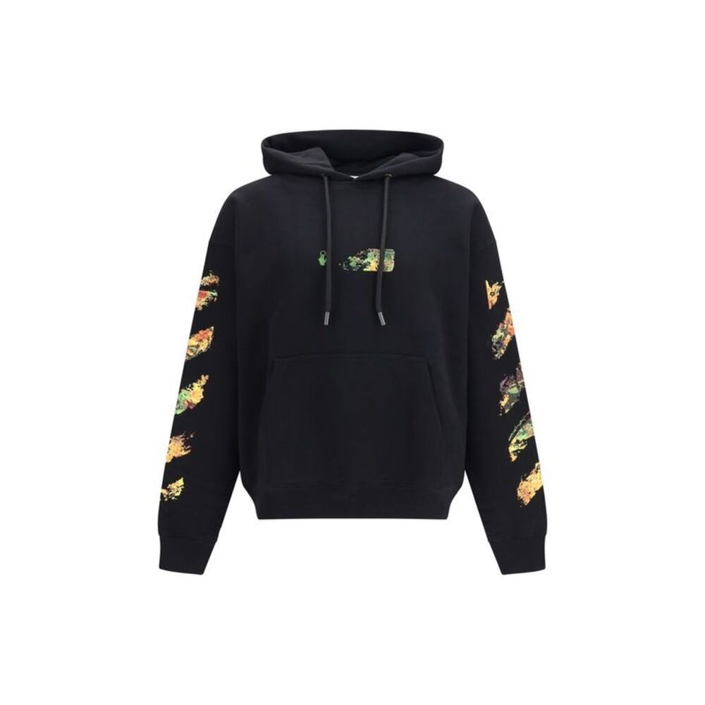 Off-White Black Cotton Men's Sweatshirt